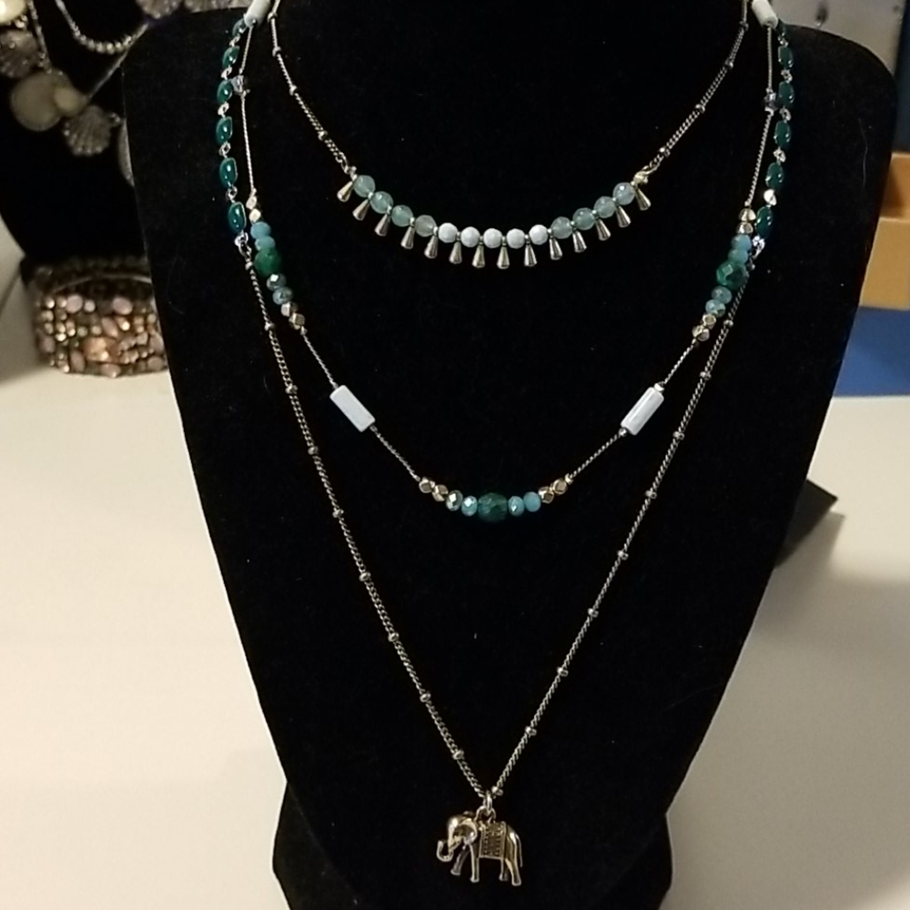Mystic Mandala elephant convertible necklace